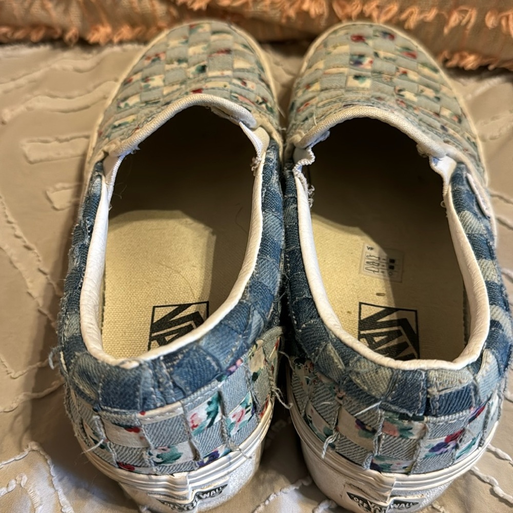 Denim Patchwork Vans - Picture 5 of 6